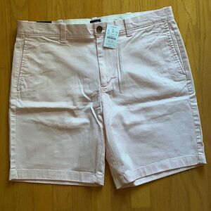 NEW J. Crew 9" Stretch Chino Shorts Light Pink Reimagined Eco Mens Size 34